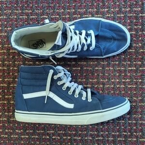 Vans Men's Blue High-Top Sneakers